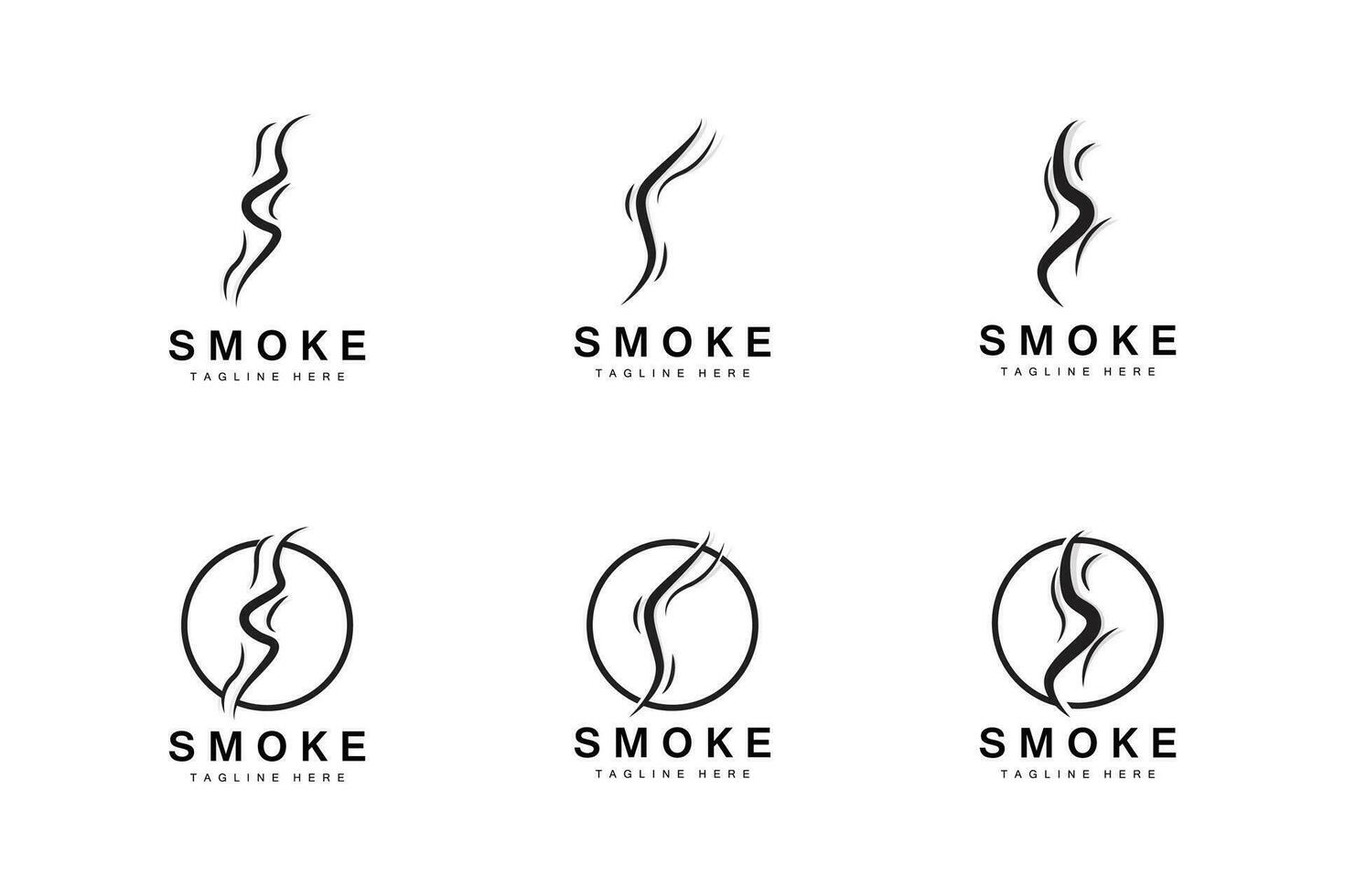 ånga ånga logotyp vektor varm avdunstar arom. lukt linje illustration, matlagning ånga ikon, ånga tåg, bakning, rökning