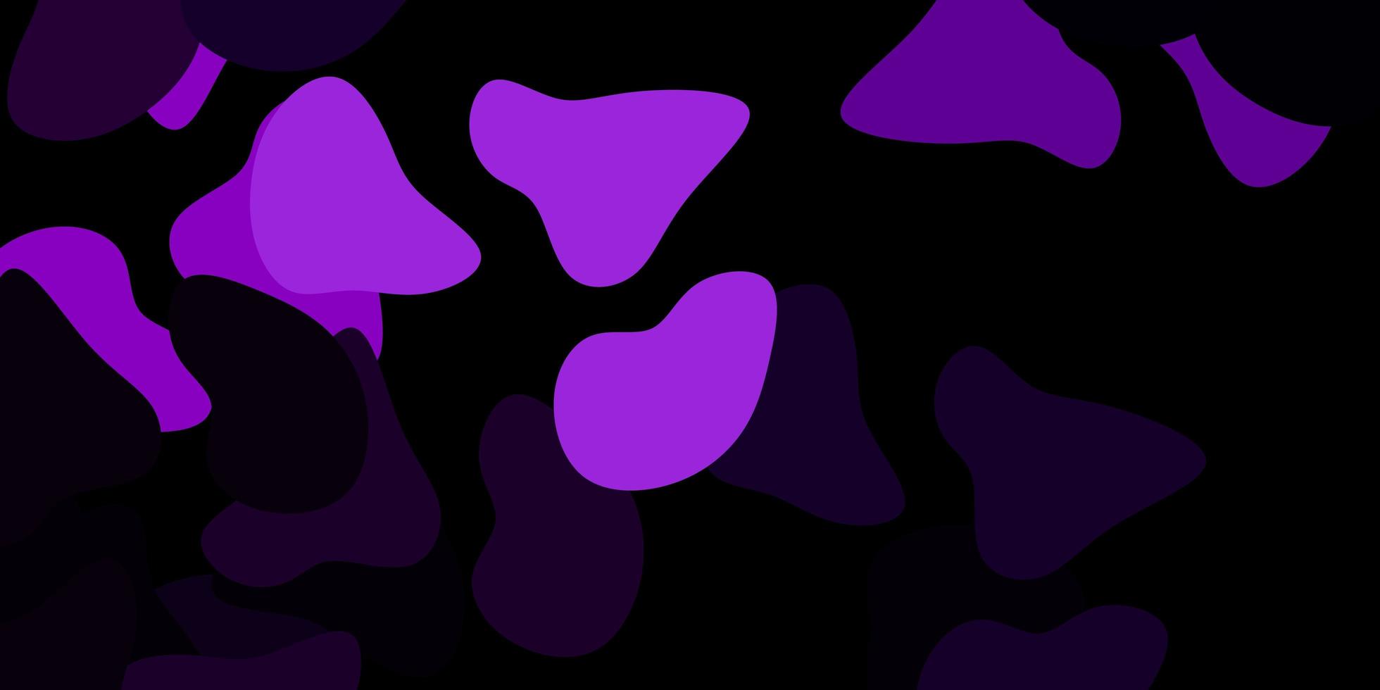 dunkelviolettes Vektormuster mit abstrakten Formen vektor