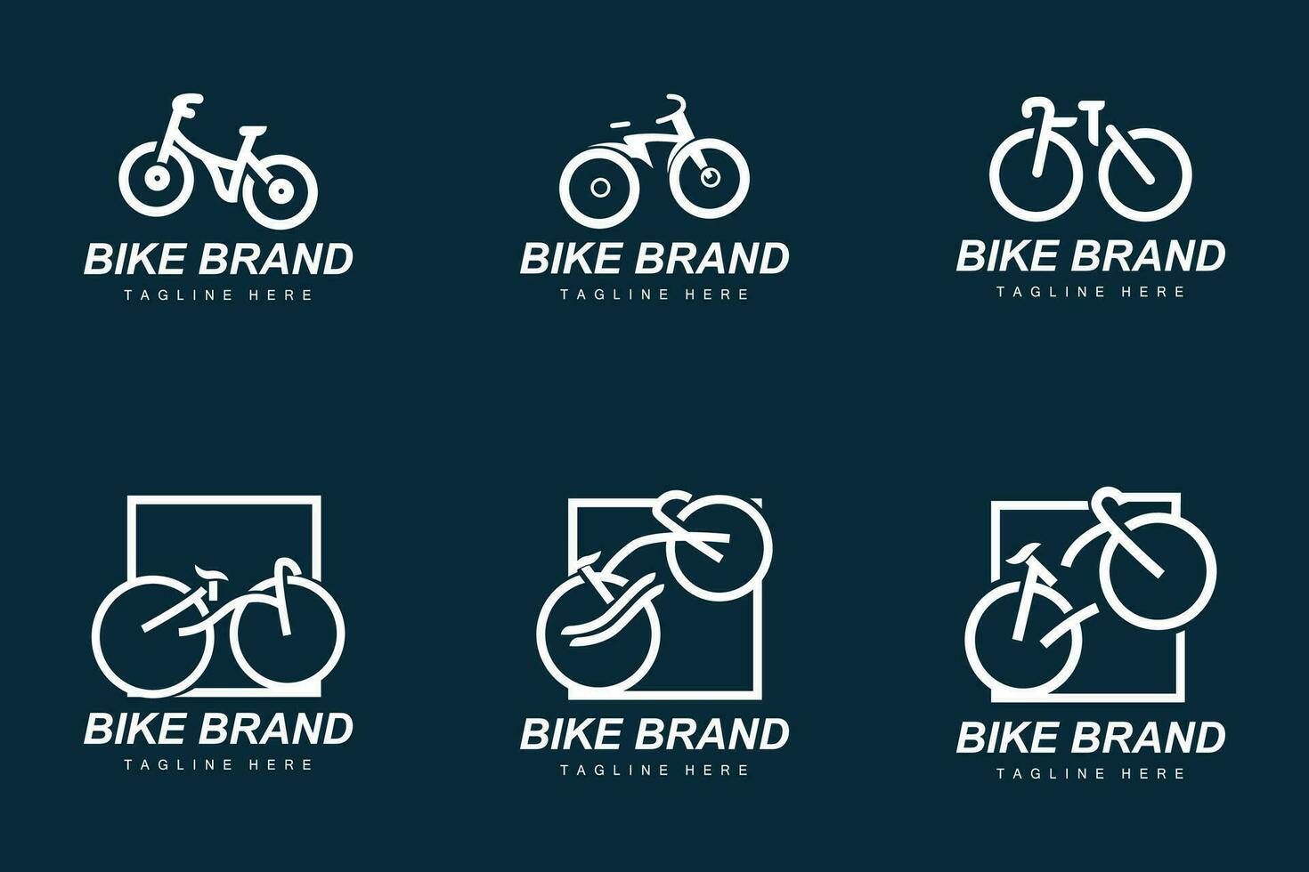 cykel logotyp. cykel sport gren vektor, enkel minimalistisk transport design, mall, silhuett vektor
