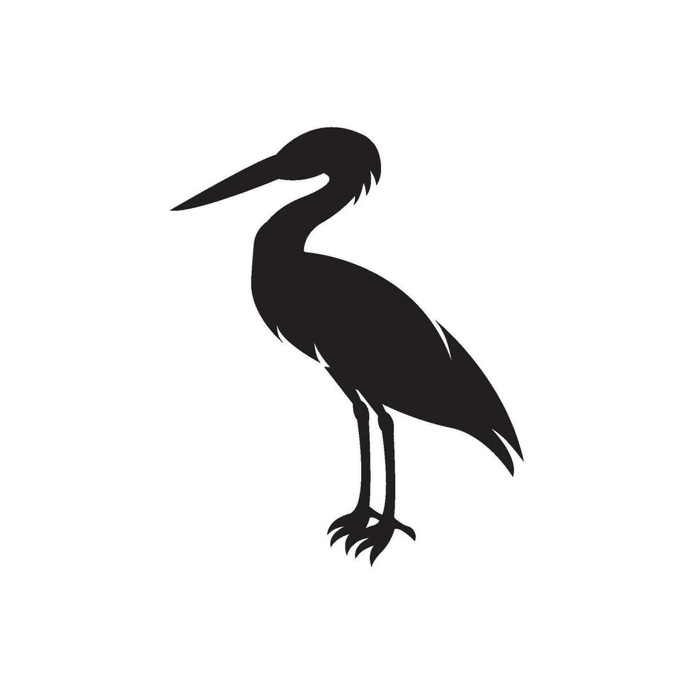 stork logotyp ikon, vektor illustration mall design.