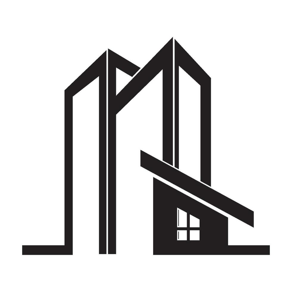 Konzept von Gebäude Logo Vektor Symbol Illustration Design