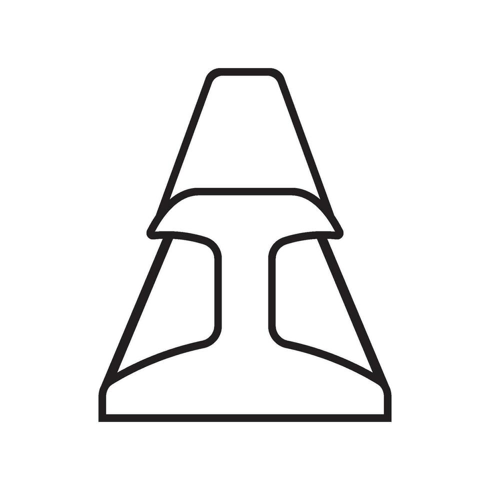 Stahl metallurgisch Strahl Profil Symbol Vektor Symbol Illustration