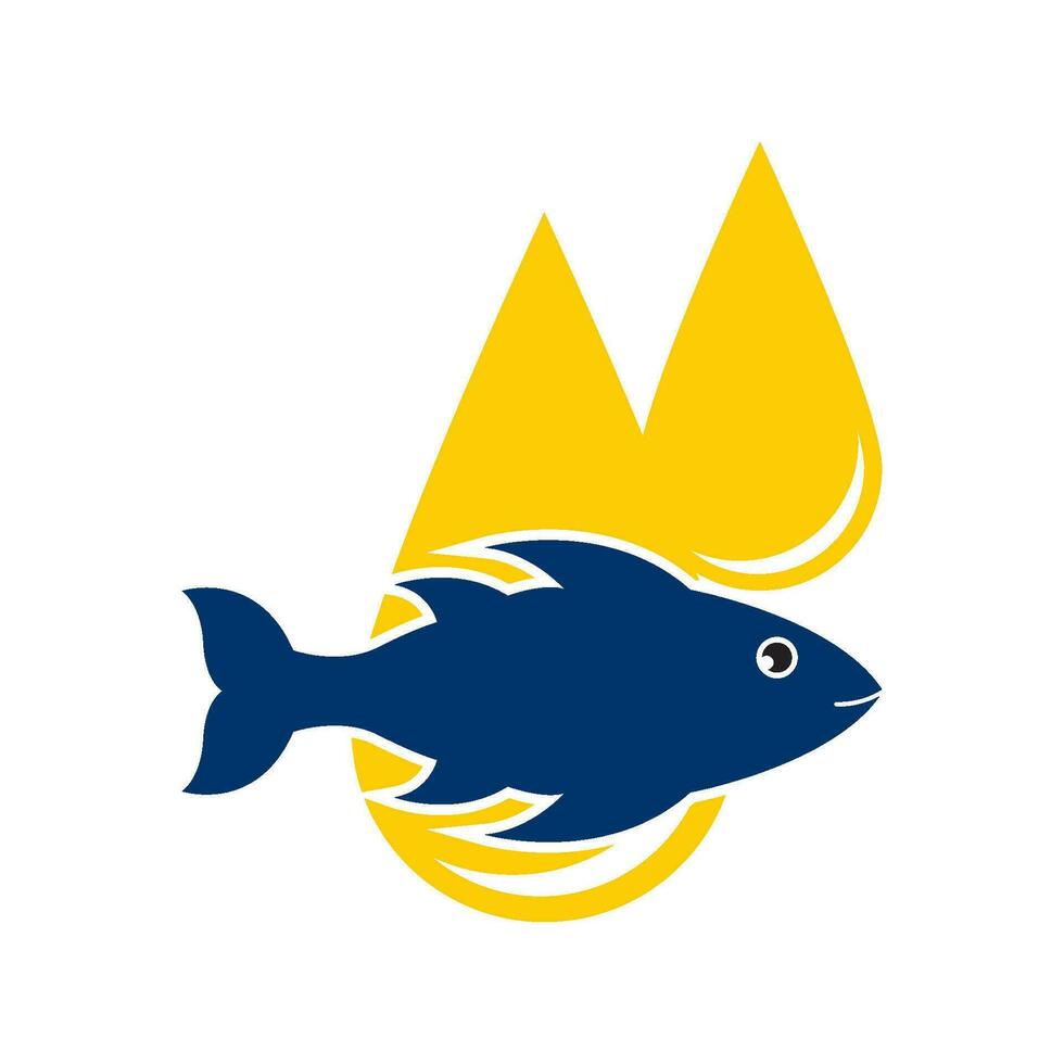 Fisch Öl Symbol Logo, Abbildung Design Vorlage Vektor. vektor