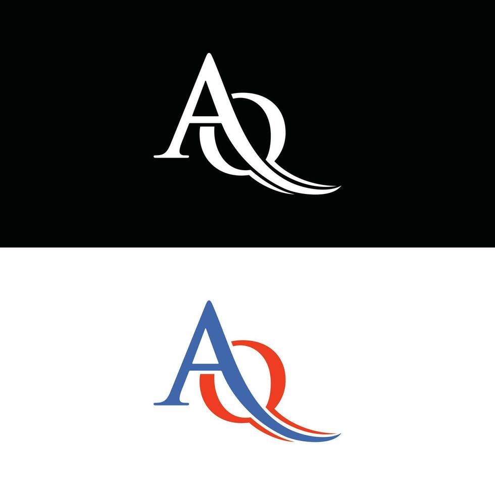 Brief aq Monogramm elegant einfach Illustration Design Vorlage, geeignet zum Ihre Unternehmen vektor