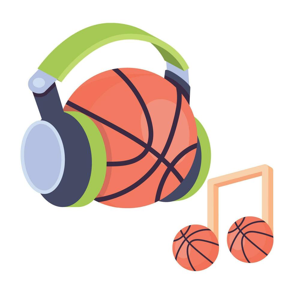modisch Basketball Podcast vektor
