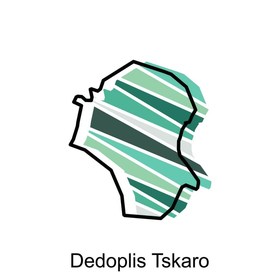Karte von dedoplis Tsakaro, Vektor Illustration Design Vorlage, Vektor Illustration hoch Qualität Karte von das amerikanisch Zustand von Georgia