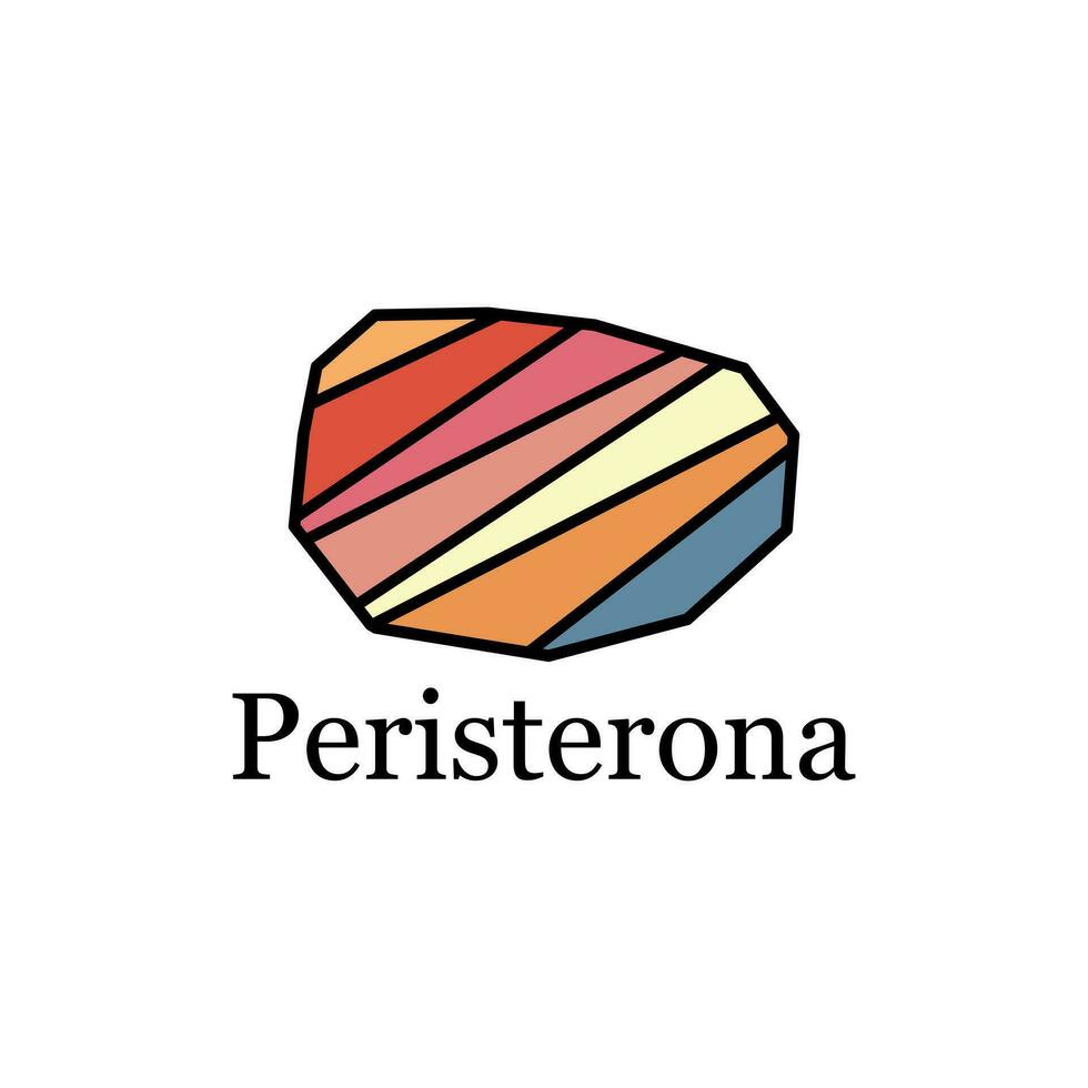 Logo Stadt von das peristerona, Karte von Peristerona Truthahn Region Element Grafik Illustration Design Vorlage vektor