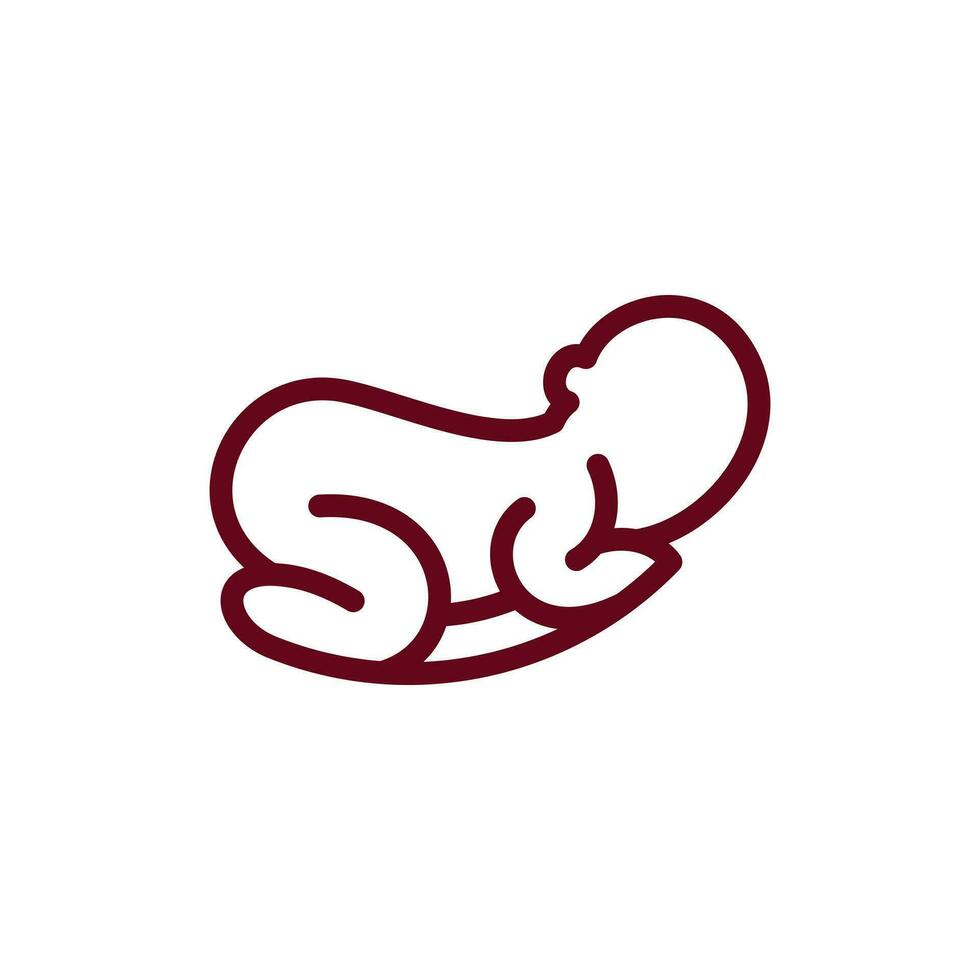 Baby Schlaf Logo Design Ideen, Schlafen süß Baby Logo Designs Vorlage vektor