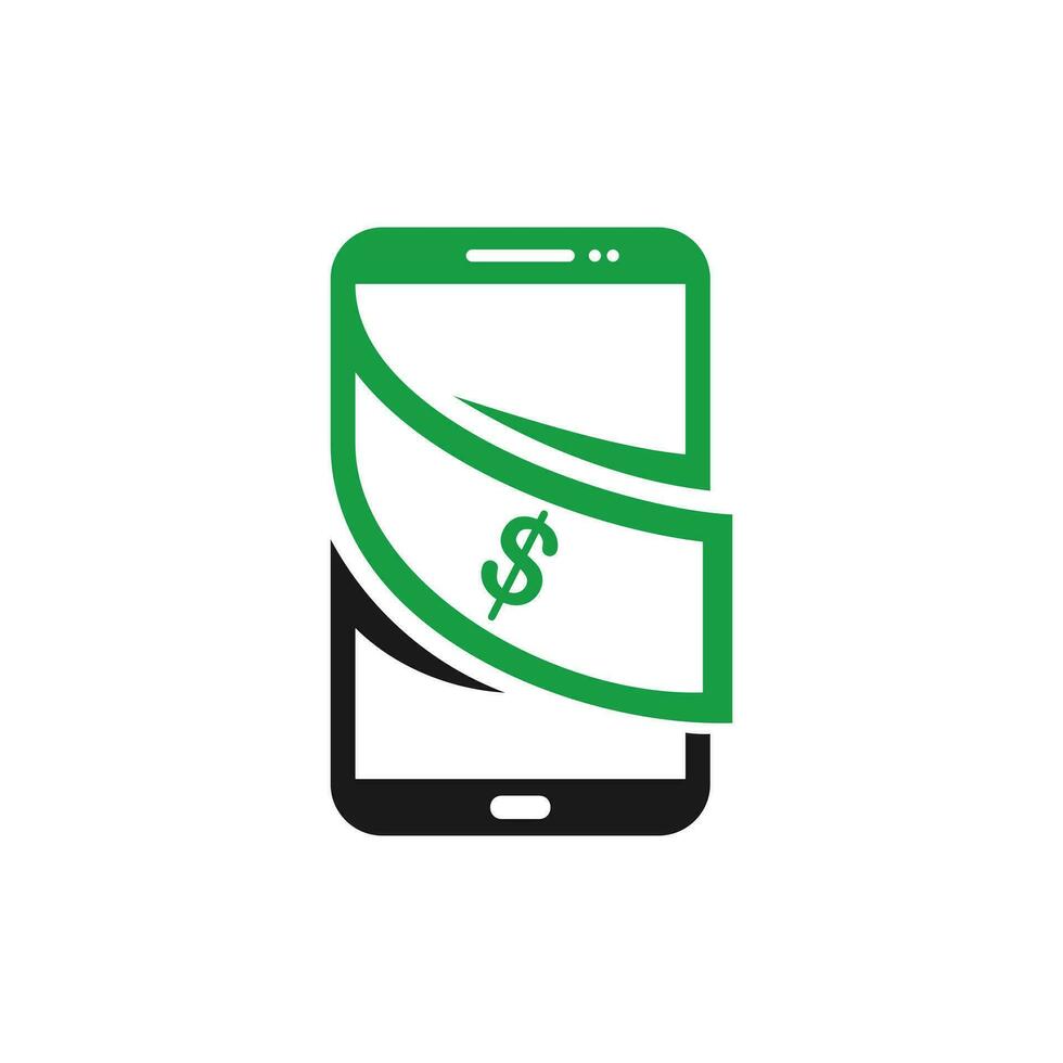 Telefon Geld Logo Vorlage Design Vektor, modern Handy, Mobiltelefon Zahlung Logo zum Ihre Unternehmen vektor