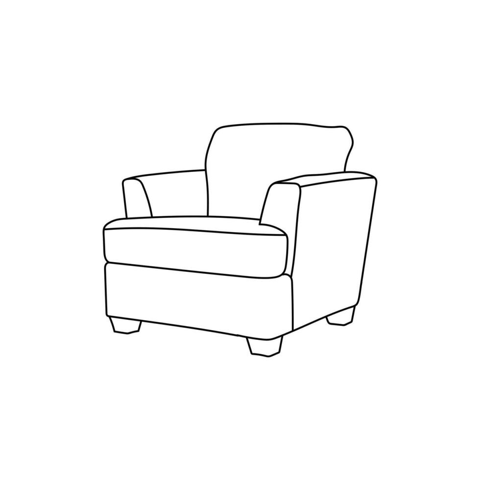 interiör logotyp design, möbel soffa rum dekoration enkel modern, möbel design mall. vektor