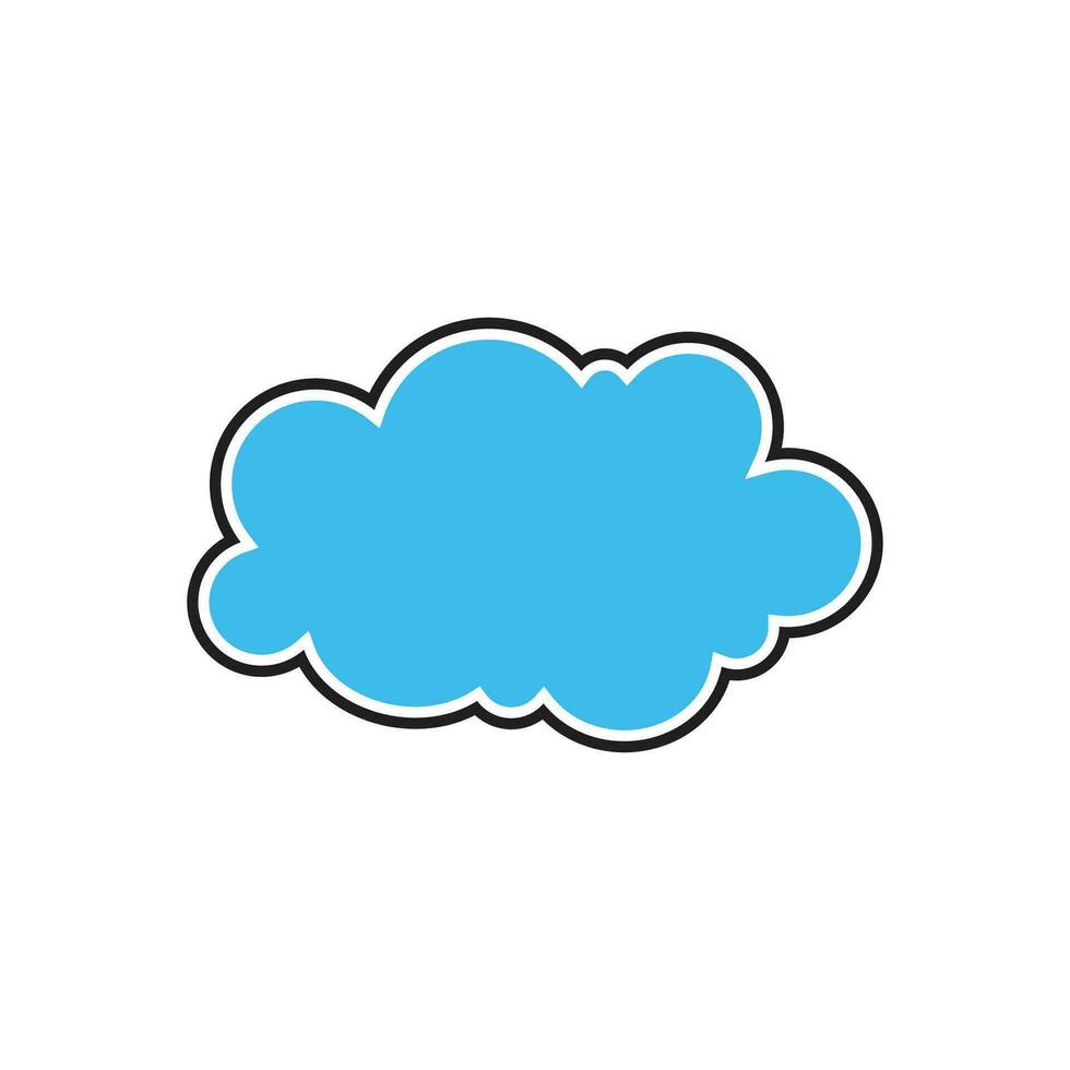 Wolke Illustration Logo Symbol Vektor eben Design