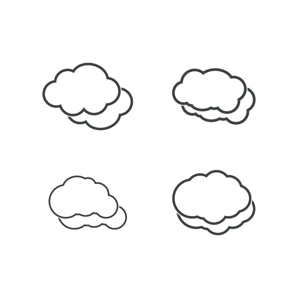 Wolke Illustration Logo Symbol Vektor eben Design