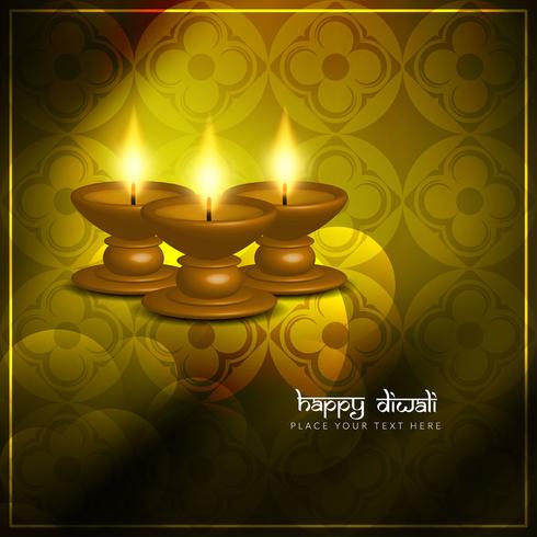 Abstrakter schöner glücklicher Diwali-Festival-Grußhintergrund vektor