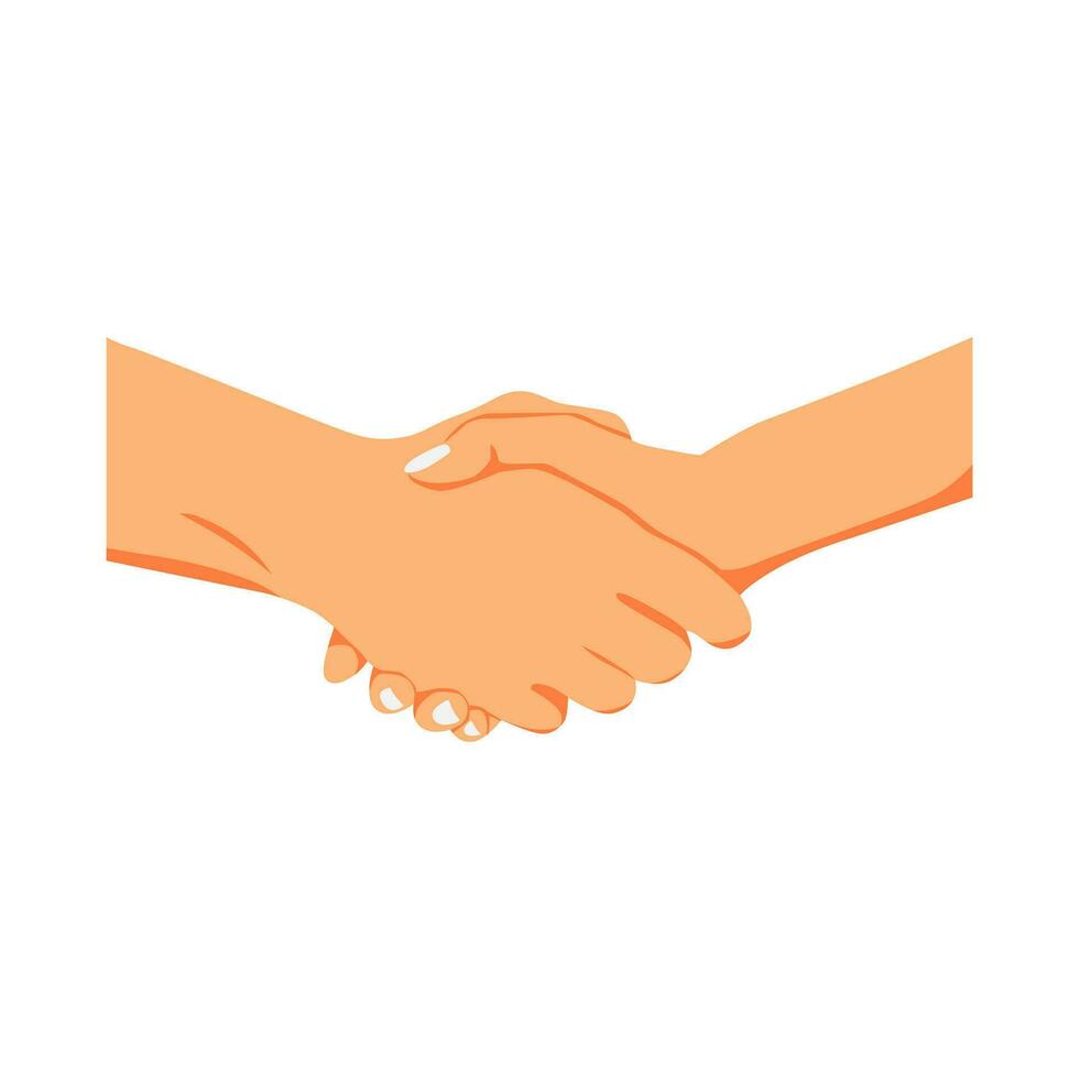 handslag vektor illustration vänskap och samarbete begrepp
