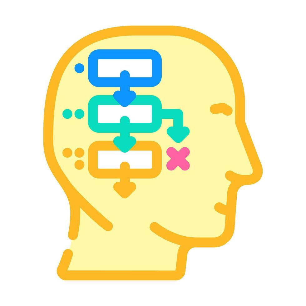 Logik Mathematik Wissenschaft Bildung Farbe Symbol Vektor Illustration