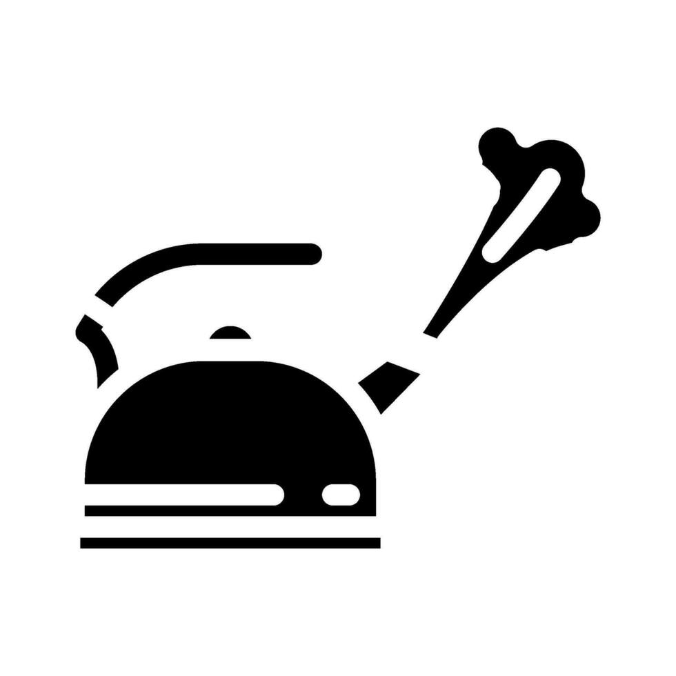 Dampf Geruch Glyphe Symbol Vektor Illustration