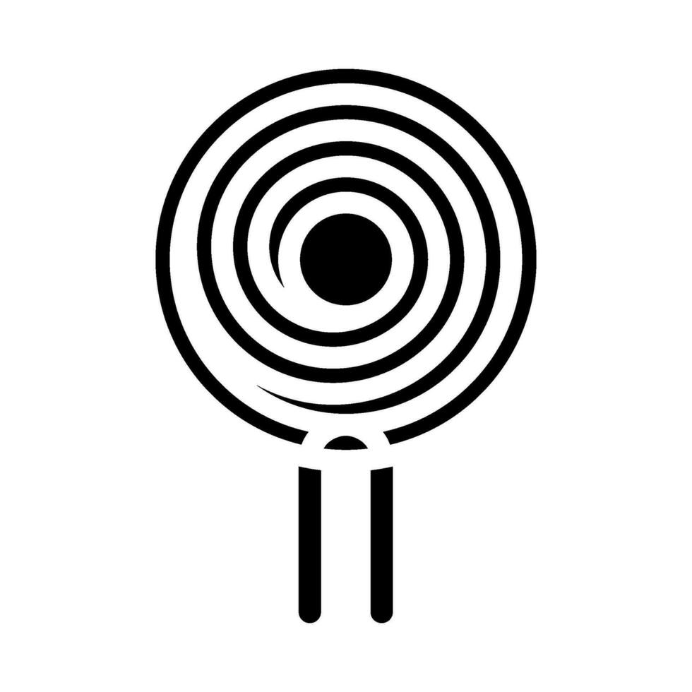 Induktor elektrisch Ingenieur Glyphe Symbol Vektor Illustration