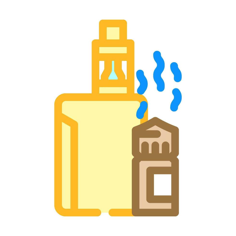 Dampf Geruch Farbe Symbol Vektor Illustration