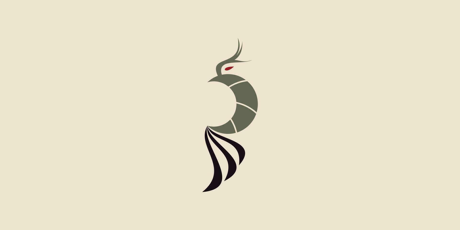 Vogel Logo Design mit modern Konzept vektor