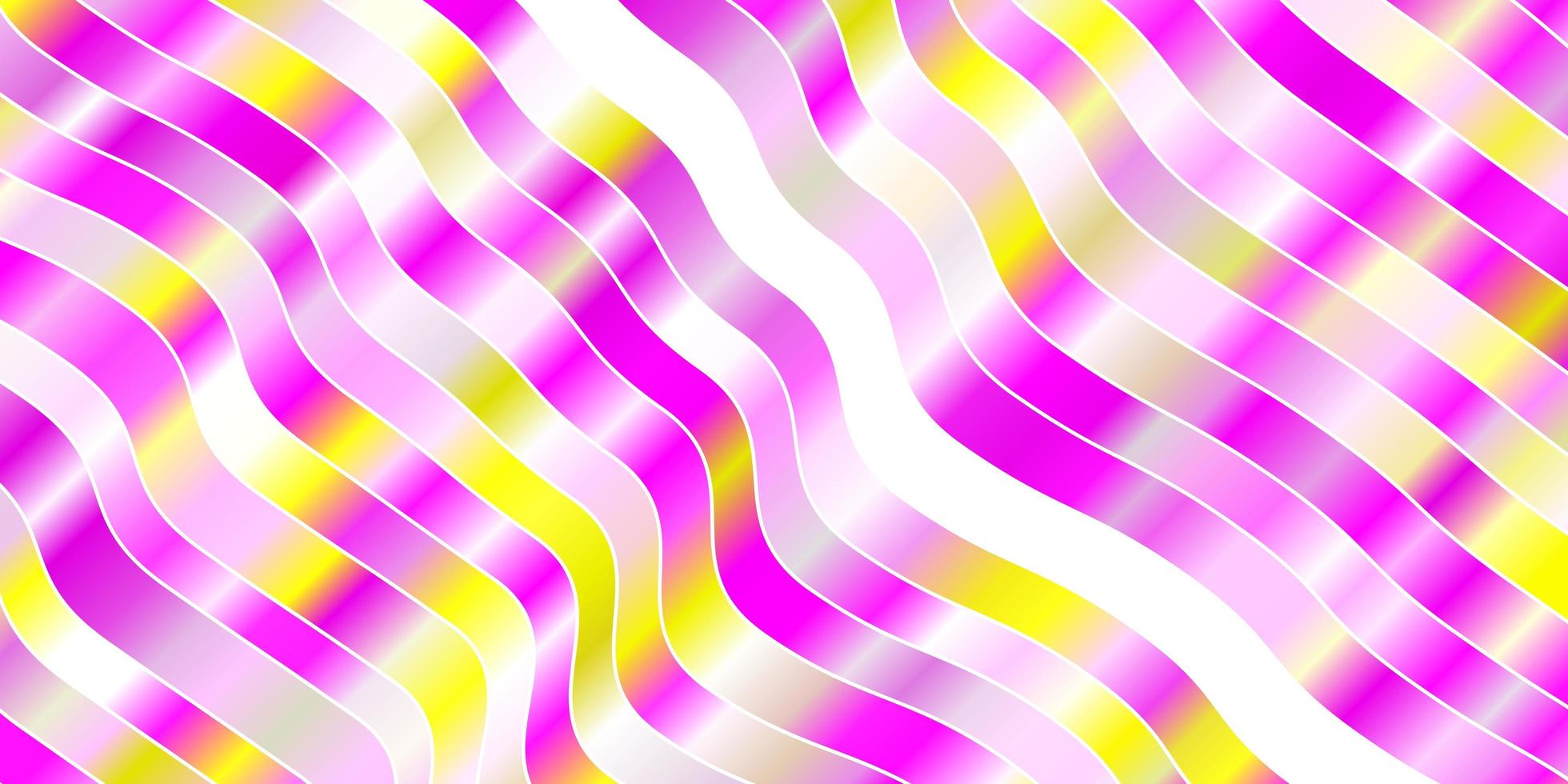 hellrosa gelbe Vektortextur mit kreisförmigem, buntem geometrischem Muster mit Verlaufskurven bestes Design für Ihre Poster-Banner vektor