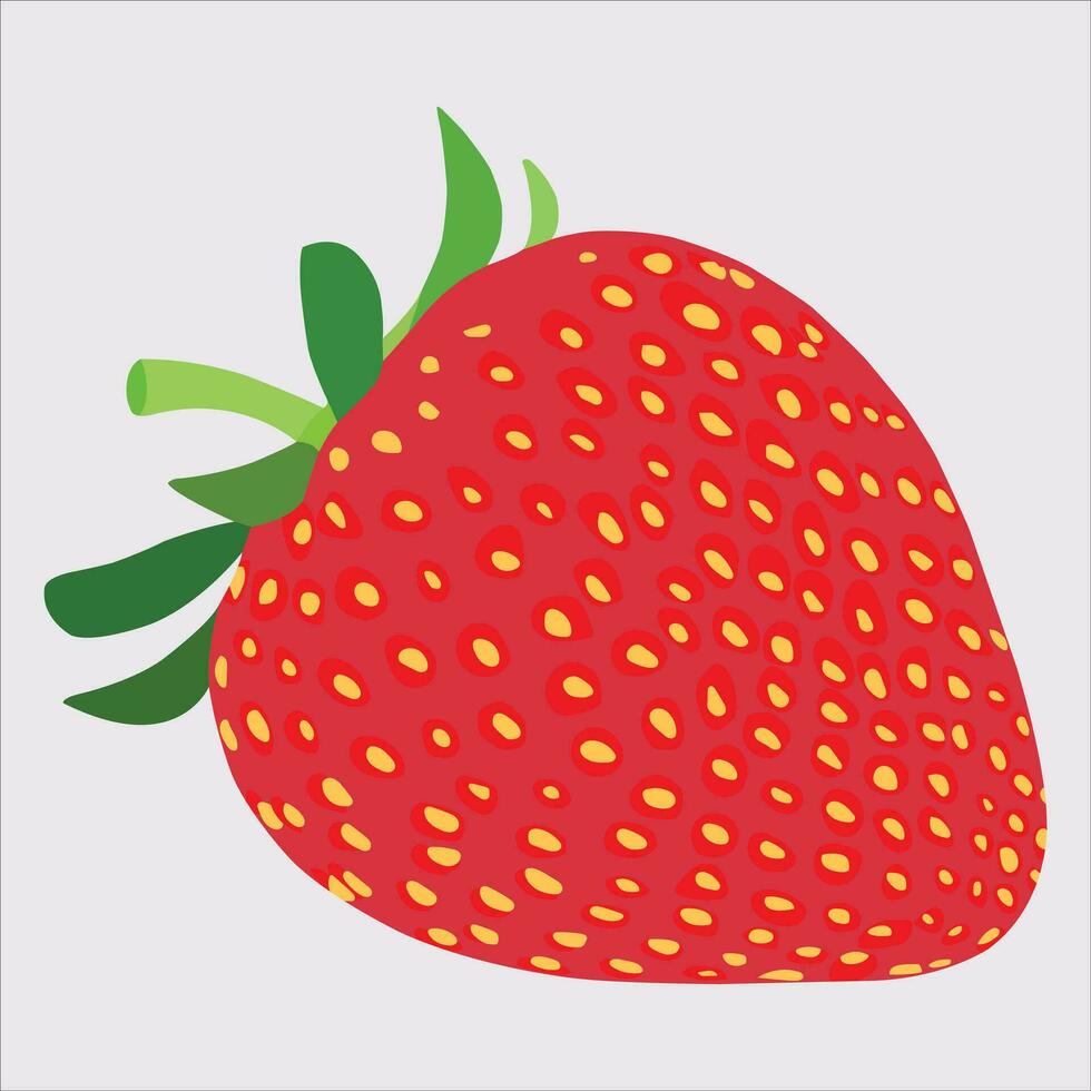 ein schön Erdbeere Frucht. Vektor Kunstwerk.