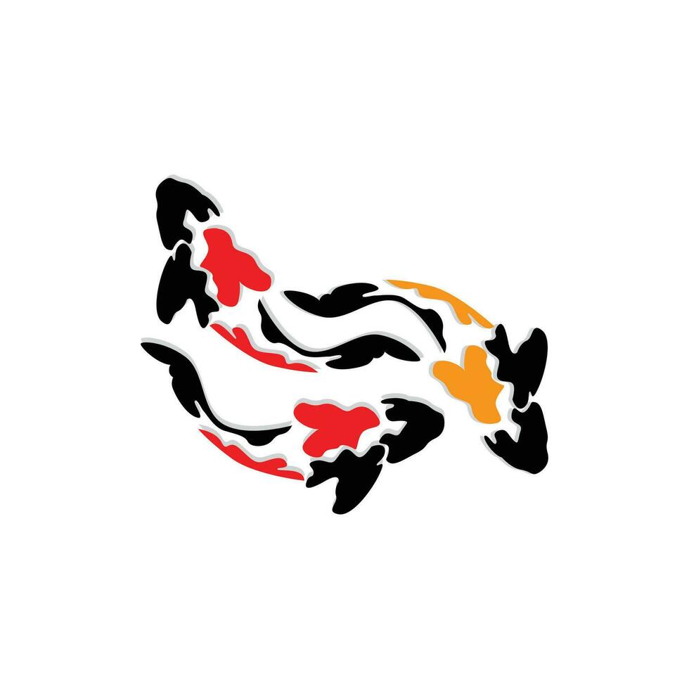 koi fisk logotyp design, kinesisk tur- och triumf dekorativ fisk vektor, företag varumärke guld fisk ikon vektor