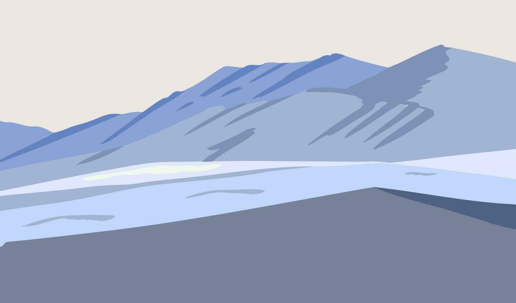 Natur Landschaft Hintergrund einstellen mit Berg, See, Himmel.das verwenden zum Digital und druckbar vektor