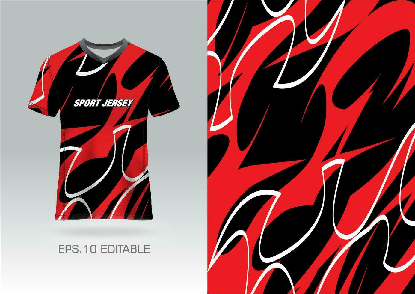 jersey sport t-shirt vektor mall design