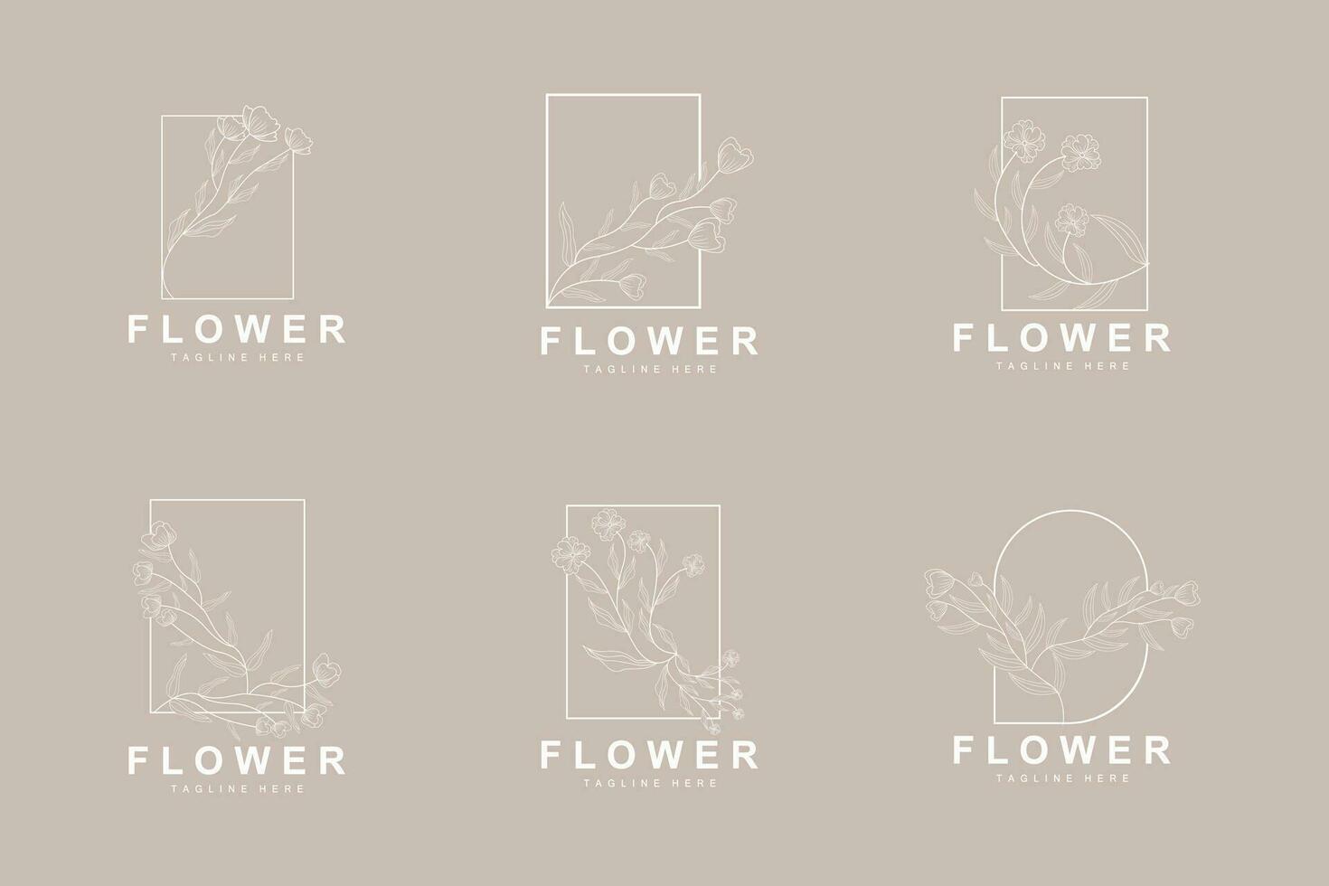 Blumen- Logo, Blätter und Blumen botanisch Garten Vektor, Blumen- Design von Leben vektor