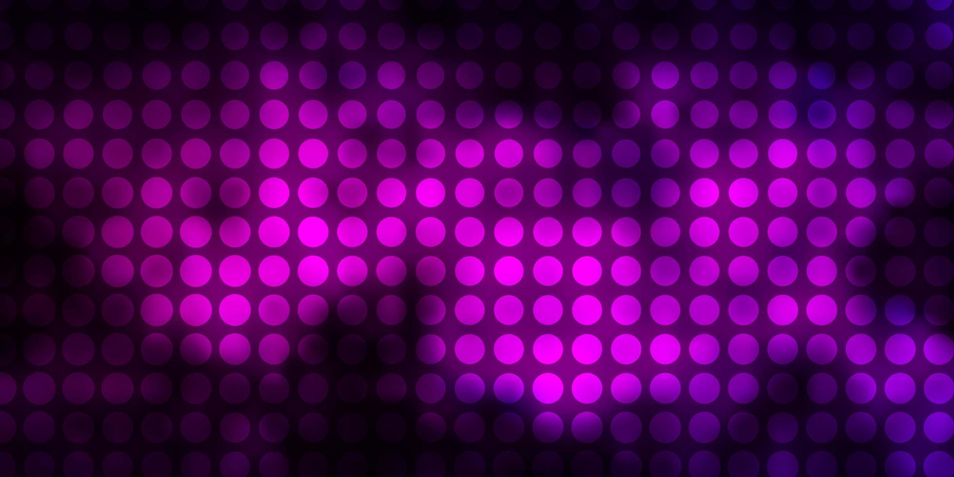 mörkrosa vektorlayout med cirklar modern abstrakt illustration med färgglada cirkelformdesign för dina reklamfilmer vektor