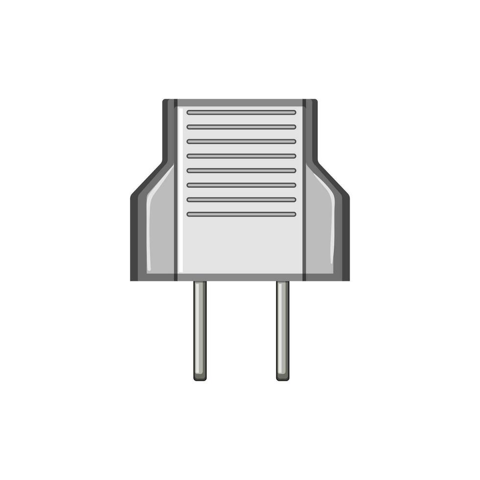 Technologie Leistung Adapter Karikatur Vektor Illustration