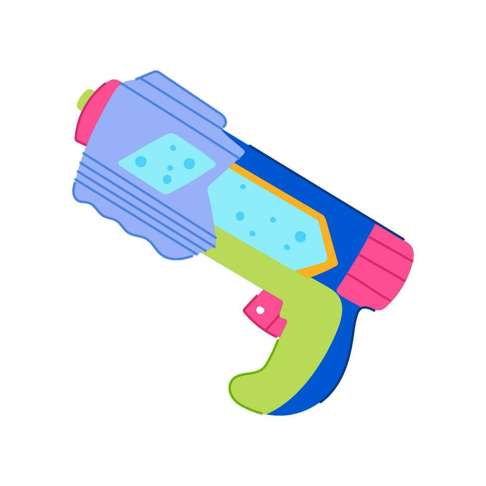 blå vatten pistol tecknad serie vektor illustration