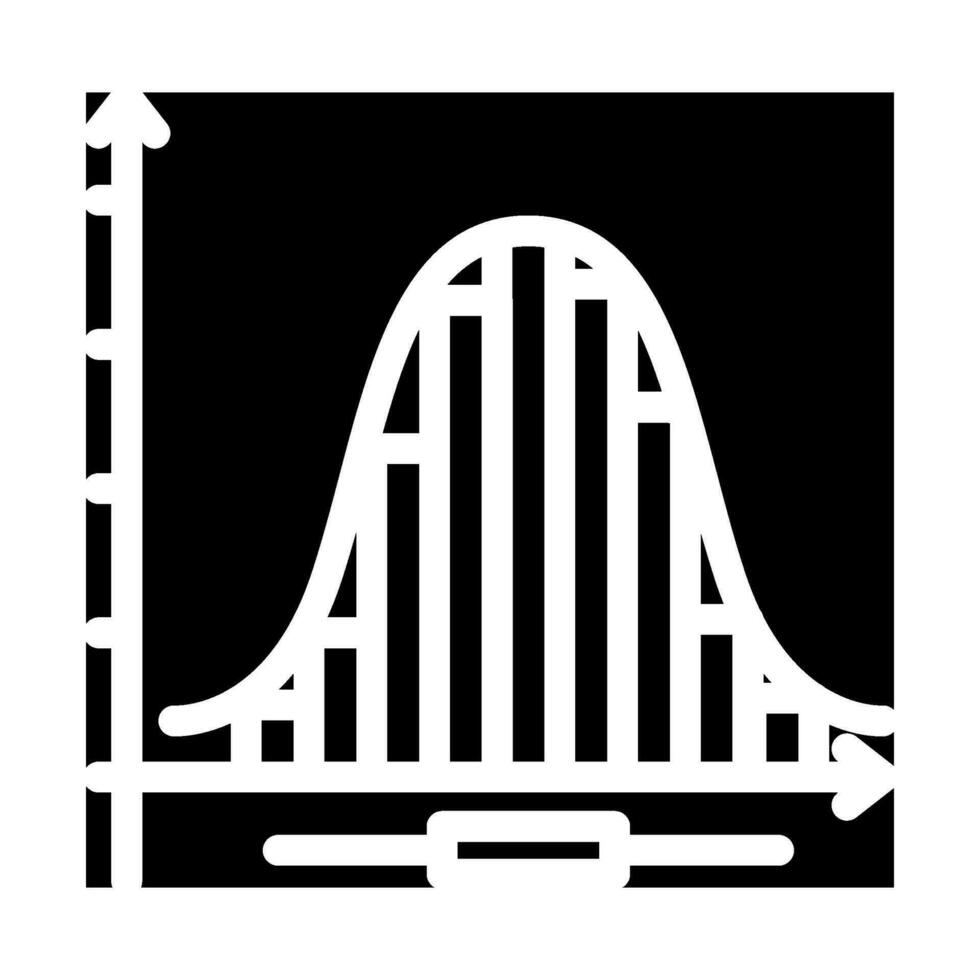 statistik matematik vetenskap utbildning glyf ikon vektor illustration