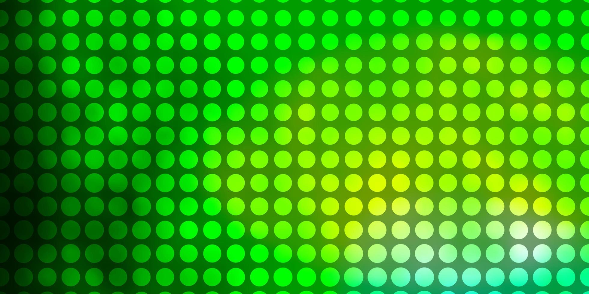 hellgrünes Vektormuster mit Kreisen abstrakte bunte Scheiben auf einfachem Steigungshintergrundmuster für Tapetenvorhänge vektor