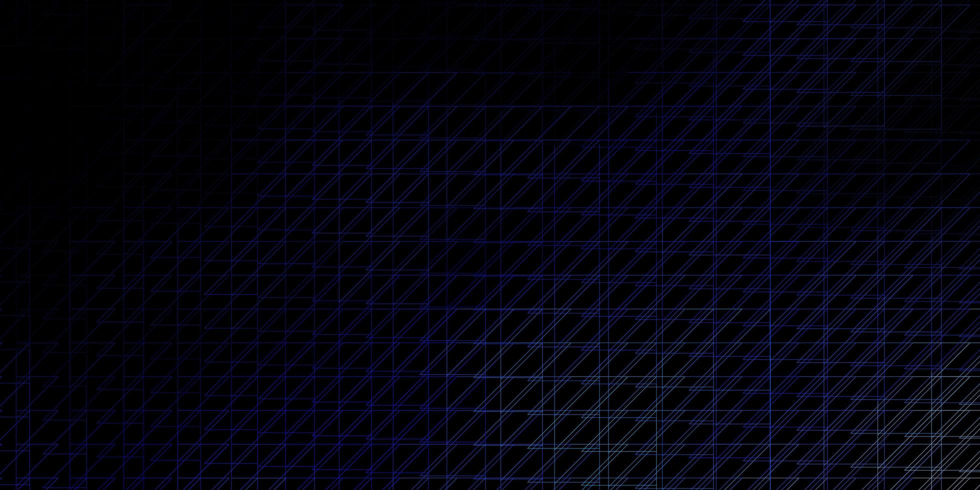 dunkelblaue Vektorvorlage mit wiederholten Linien auf abstraktem Hintergrund mit Farbverlaufsvorlage für Ihr ui-Design vektor