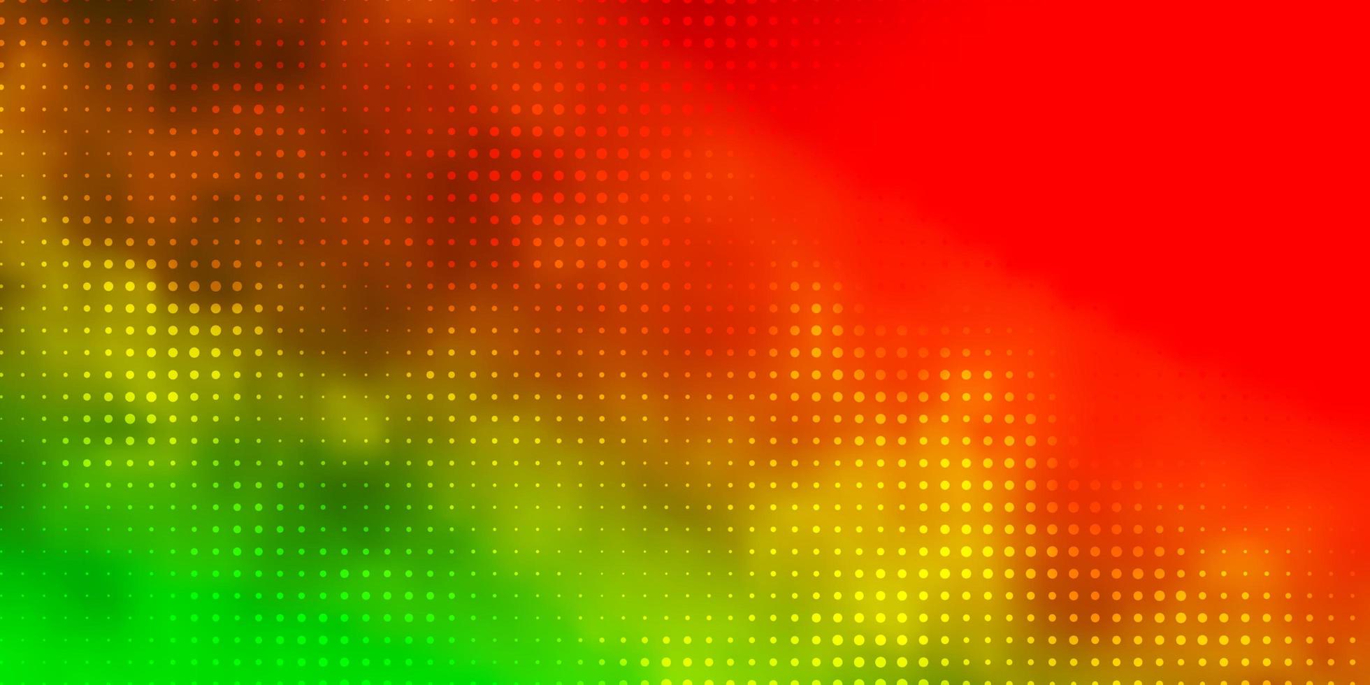 ljusgrön röd bakgrund med prickar abstrakt illustration med färgglada fläckar i naturstilmönster för webbplatser vektor