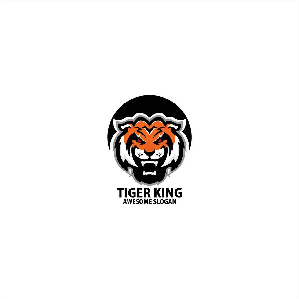 tiger kung design logotyp gaming esport vektor