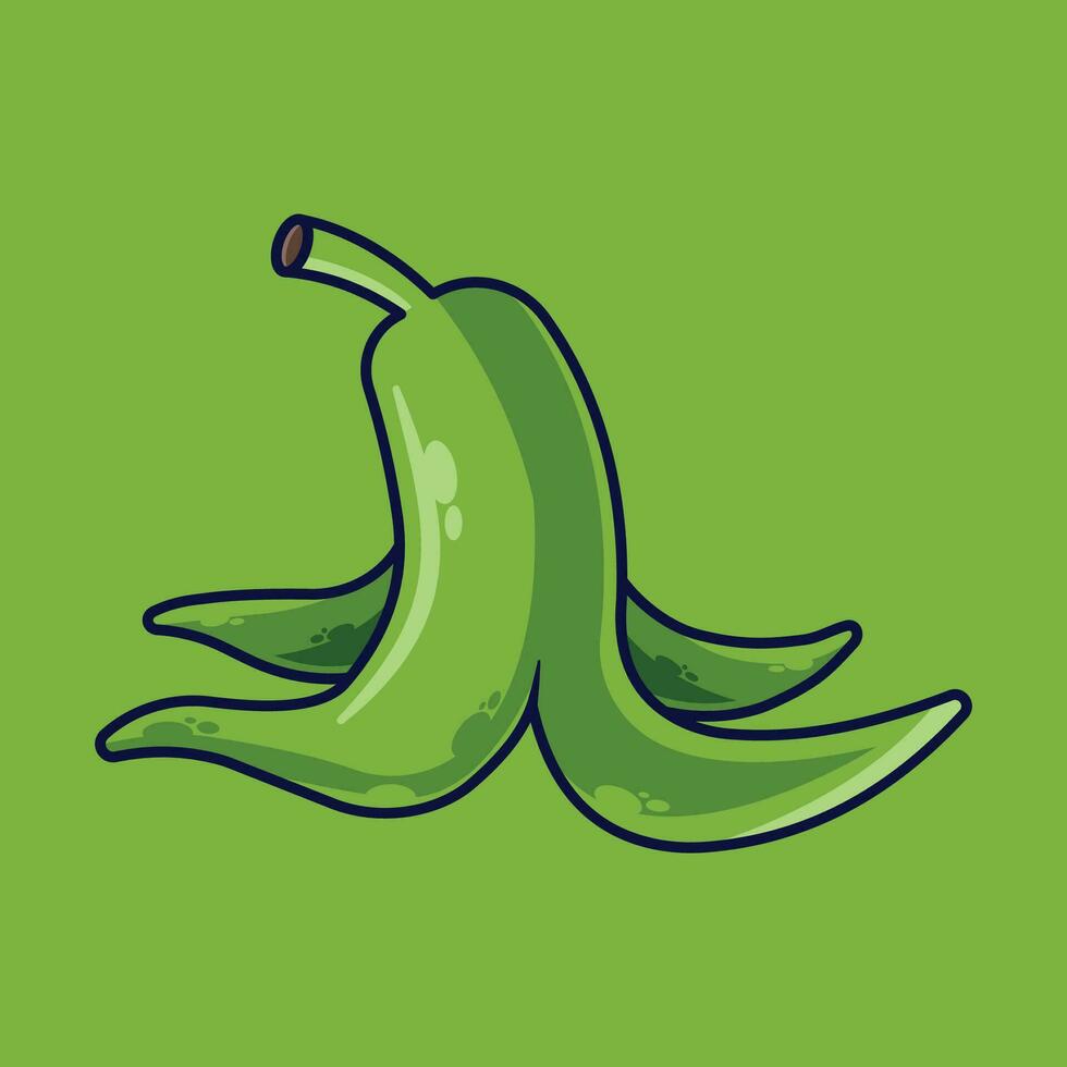 Banane Obst Karikatur Vektor Symbol Illustration. Essen Obst Symbol Konzept isoliert Prämie Vektor. eben Karikatur Stil geeignet zum Netz Landung Buchseite, Banner, Aufkleber, Hintergrund