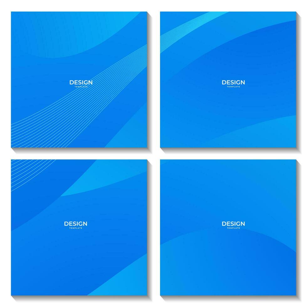 Quadrate Blau Welle abstrakt Gradient Hintergrund vektor