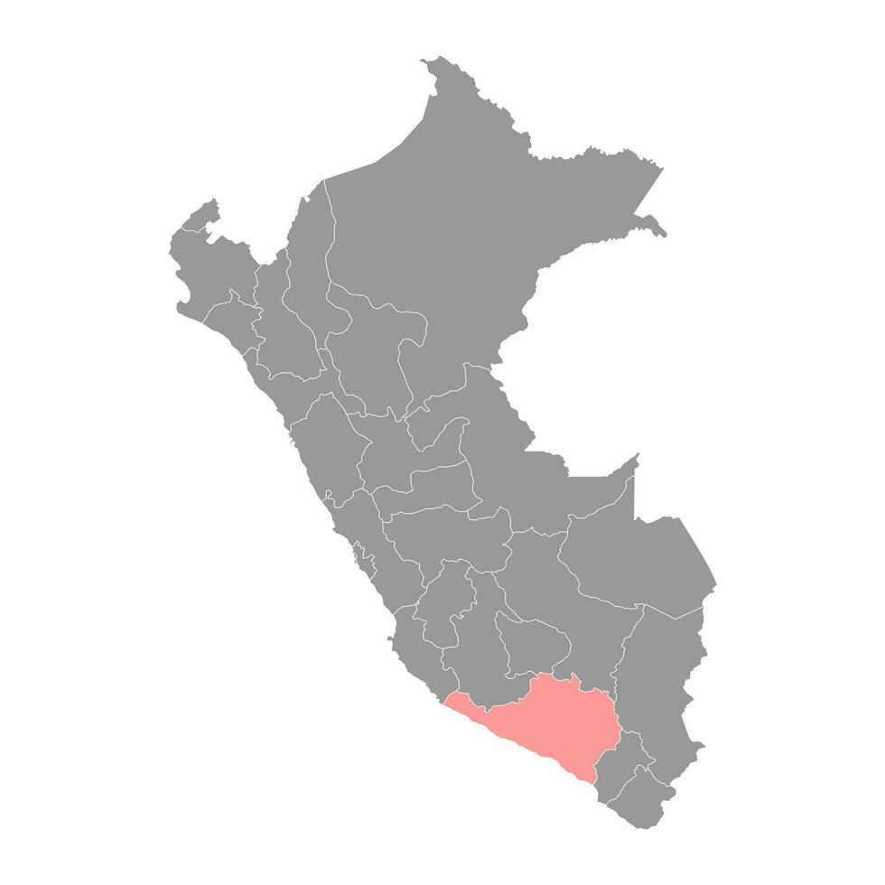 Arequipa Karte, Region im Peru. Vektor Illustration.