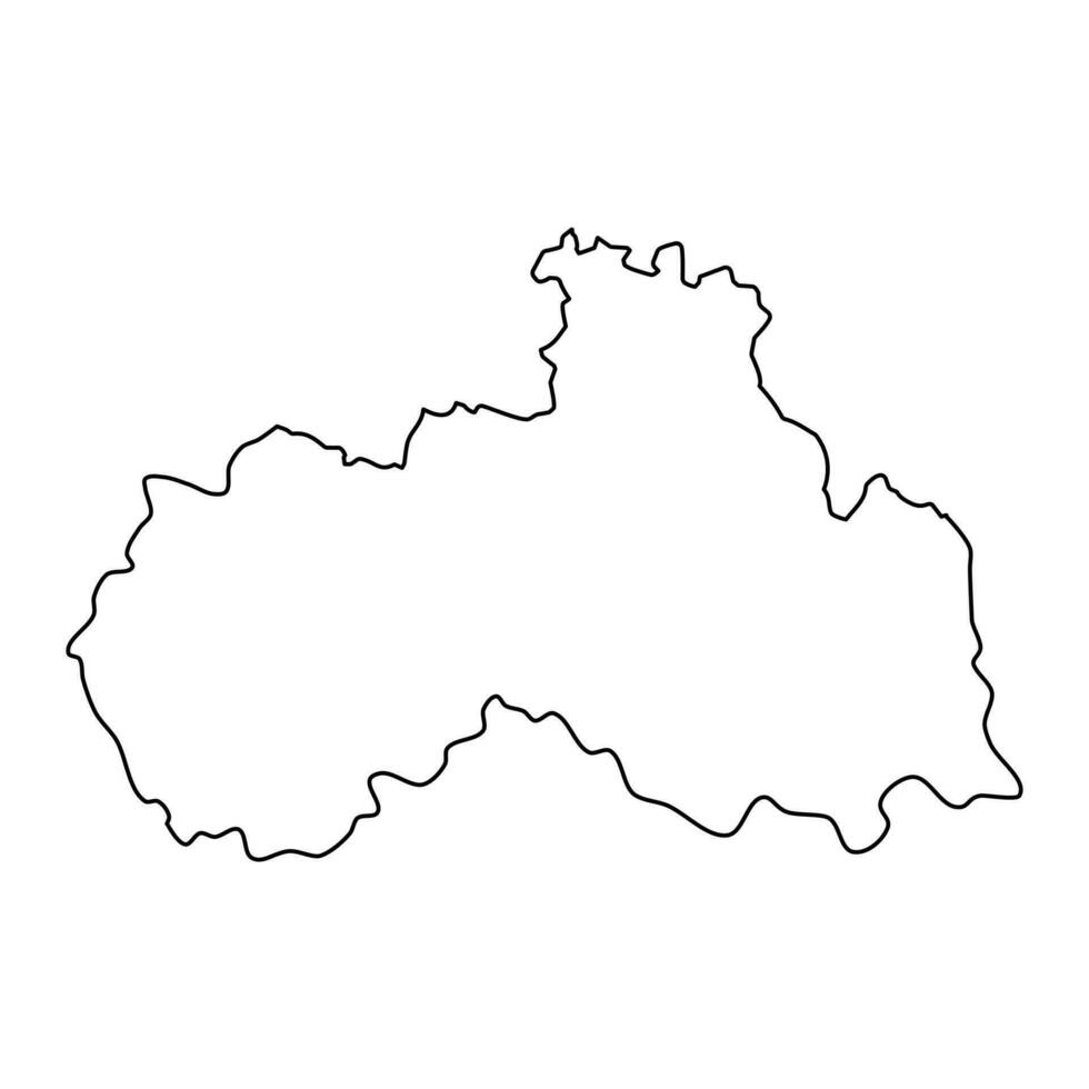 liberec Region administrative Einheit von das Tschechisch Republik. Vektor Illustration.