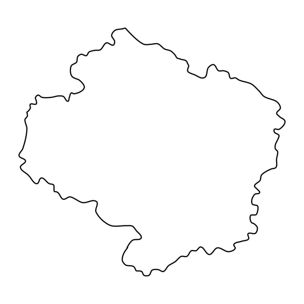 Vysocina Region administrative Einheit von das Tschechisch Republik. Vektor Illustration.