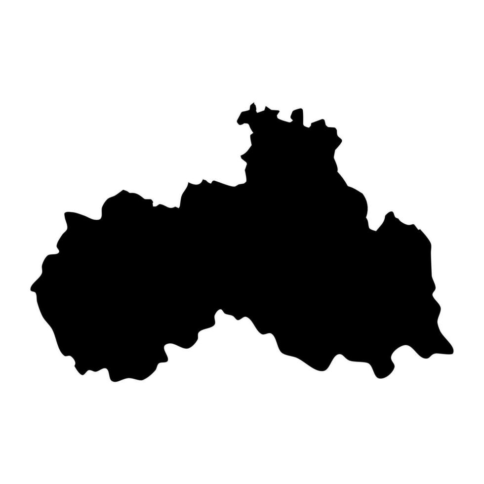 liberec område administrativ enhet av de tjeck republik. vektor illustration.