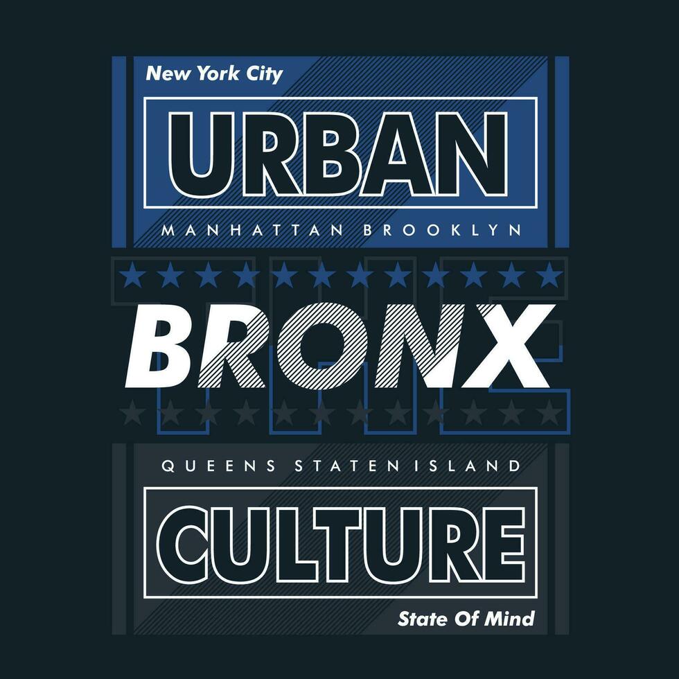 de bronx urban kultur vektor t skjorta skriva ut, typografi grafisk design, och Övrig använda sig av