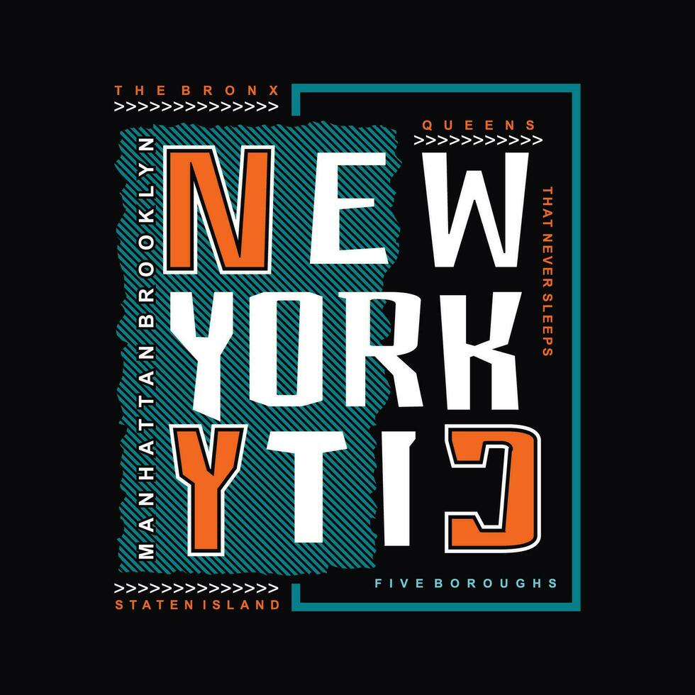 Neu York Stadt Grafik Design, Typografie Vektor, Illustration, zum drucken t Shirt, cool modern Stil vektor