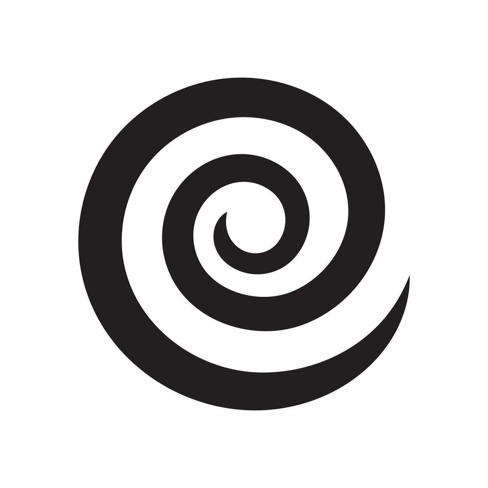 Hypnose Symbol. psychologisch bewirken Symbol. Wirbel Logo Symbol, Welle und Spiral- Vektor Vorlage. Logo Design Element.