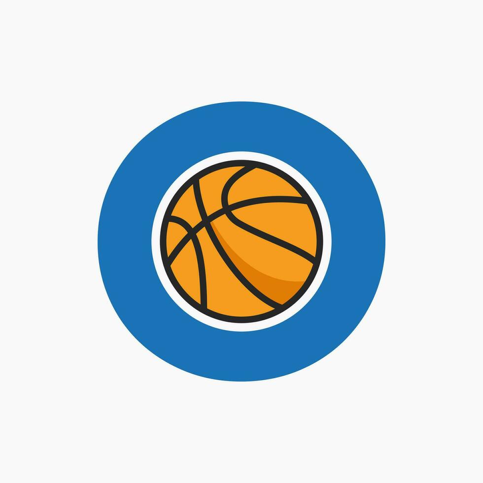 Basketball Logo auf Brief Ö Konzept. Korb Verein Symbol Vektor Vorlage