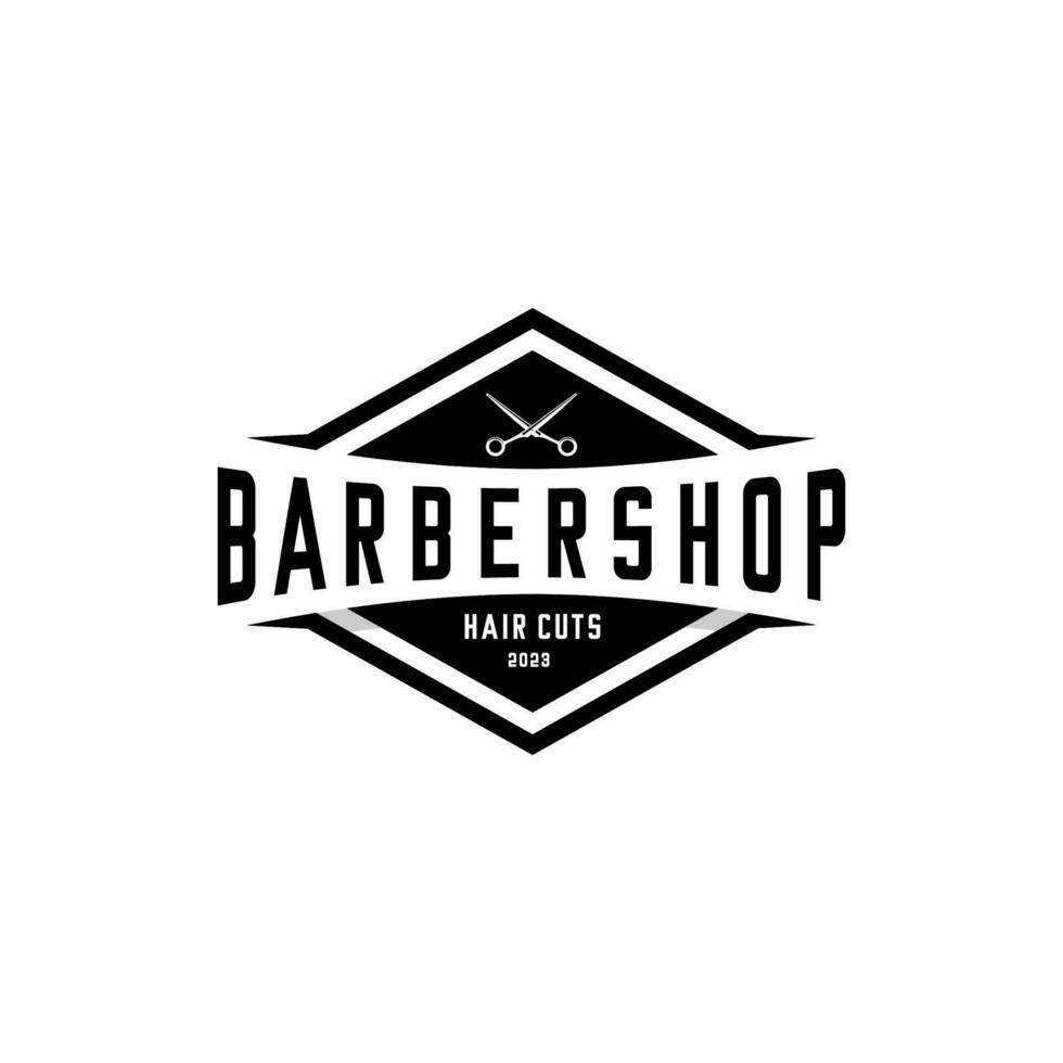 Barbershop logotyp vektor, sax vektor