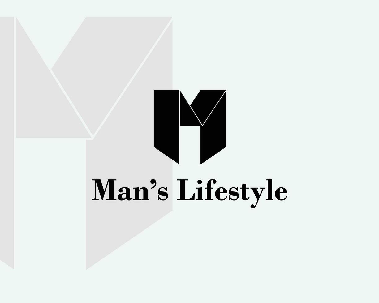 modern kreativ Brief m gestalten Mann Mode Unternehmen Logo vektor