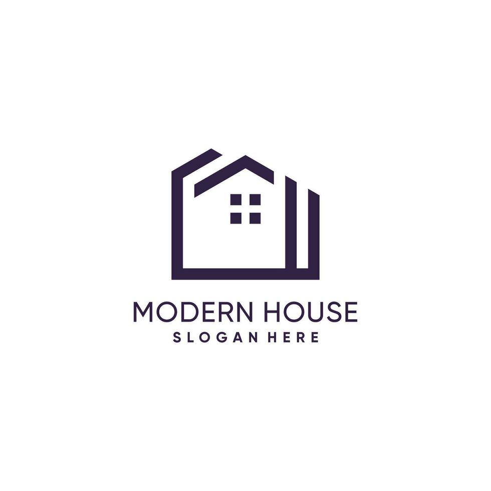 Zuhause Logo Idee mit modern Konzept Design vektor
